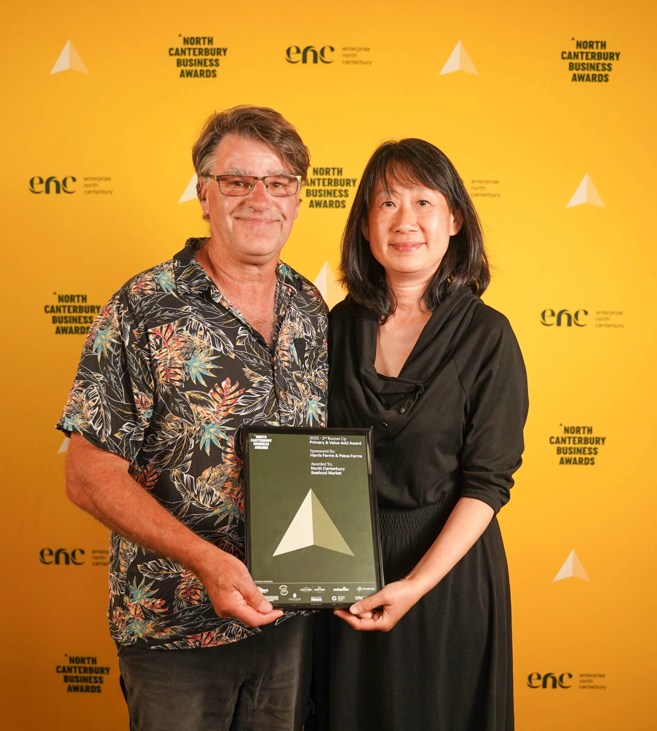 NC Seafood Market receiving the 2025 North Canterbury Business Award